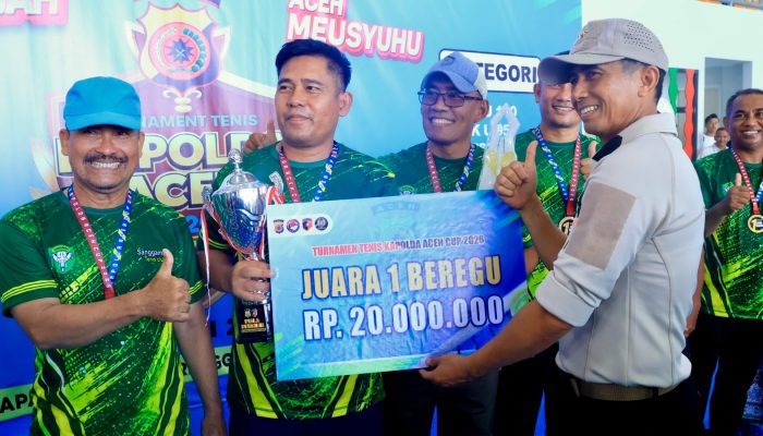 Kodam Iskandar Muda Juarai Turnamen Tenis Kapolda Aceh Cup 2026