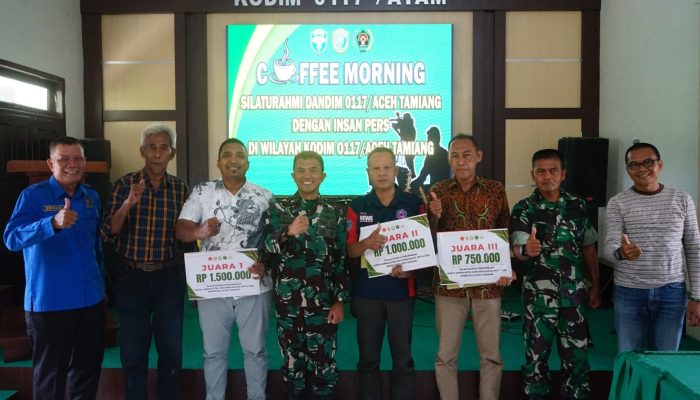 Dua Anggota PWI Raih Juara Lomba Karya Jurnalistik TMMD Kodim 0117 Aceh Tamiang