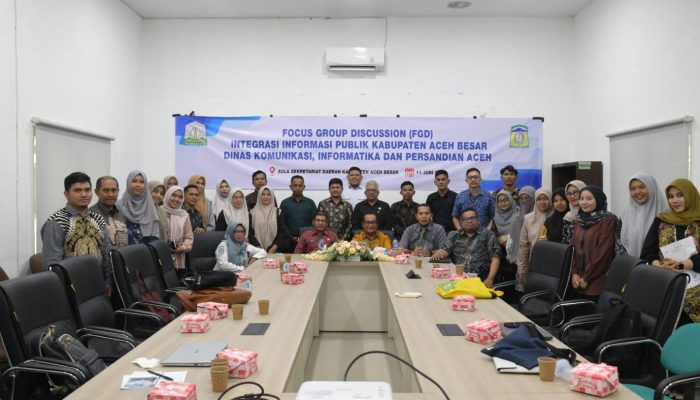 Diskominsa Aceh dan Pemkab Aceh Besar Perkuat Integrasi Informasi Publik Melalui FGD