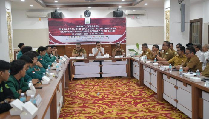 Sekda Aceh Paparkan Percepatan Pemulihan Pascabencana kepada Mahasiswa