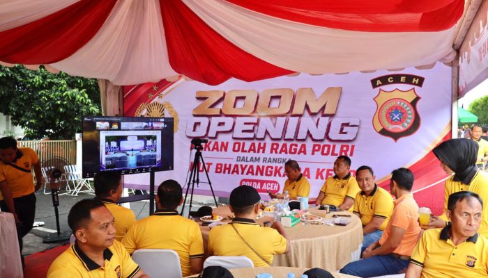Kapolda Aceh Ikuti Pembukaan Pekan Olahraga Polri 2026 Secara Virtual di Car Free Day Banda Aceh