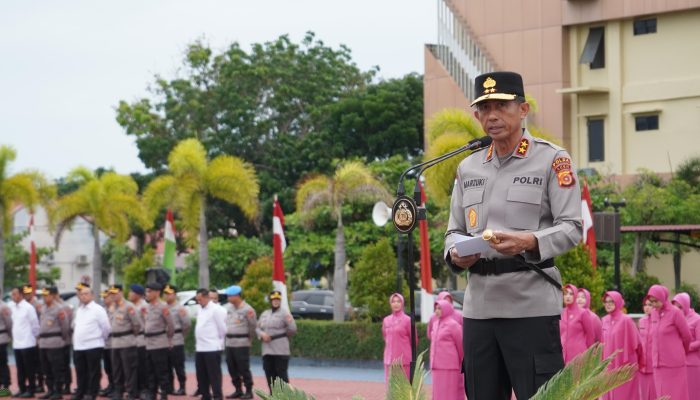 Karorena Polda Aceh Serahkan Jabatan, Kapolda Sampaikan Apresiasi Jelang Purna Tugas