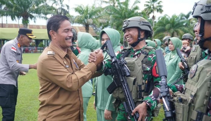 Wakil Bupati Aceh Besar Yakin 450 Prajurit Yonif 117/KY Siap Jaga Batas Negara