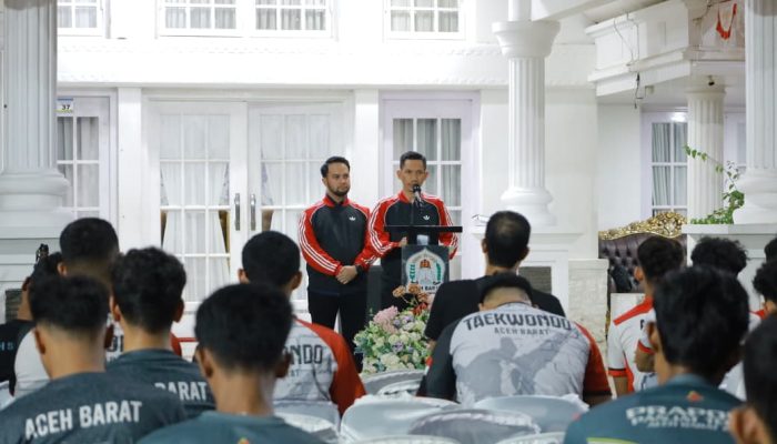 Bupati Aceh Barat Jamu Atlet Pra PORA, Beri Motivasi Raih Prestasi