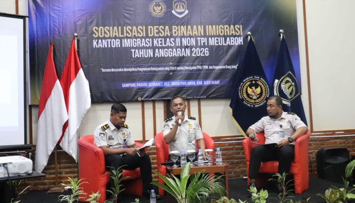 Imigrasi Meulaboh Sosialisasikan Desa Binaan untuk Cegah TPPO dan Pengawasan Orang Asing