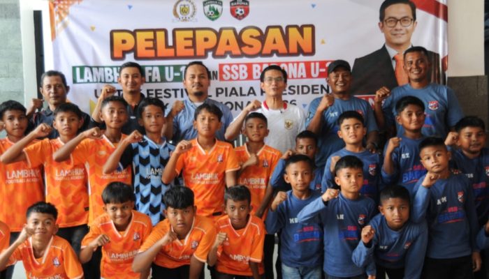 Ketua DPRK Banda Aceh Lepas SSB Barona dan Lambhuk FA ke Festival Piala Presiden 2026
