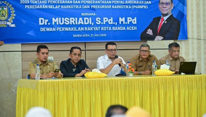 Sosialisasi P4GN di Ulee Kareng, Musriadi Dorong Implementasi Qanun Antinarkoba Secara Nyata