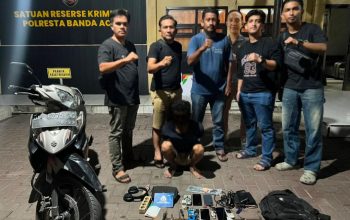 Kembali Berulah, Residivis Pencurian Ditangkap usai Bobol Sejumlah Rumah di Banda Aceh