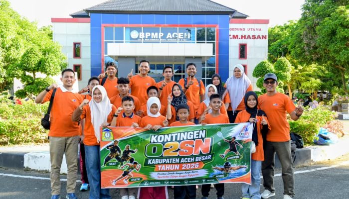 Disdikbud Aceh Besar Beri Semangat Kontingen O2SN Jelang Bertanding di Tingkat Provinsi