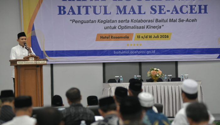 Wagub Aceh Tekankan Transparansi Pengelolaan Zakat, Minta Baitul Mal Perkuat Kepercayaan Publik