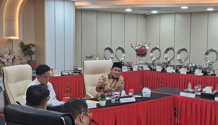 Wagub Aceh Audiensi dengan Menko Kumham Imipas Bahas Kepastian Hukum Wakaf Blang Padang