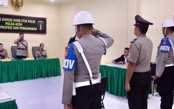 Polda Aceh PTDH Anggota Polres Aceh Selatan yang Terlibat Dugaan Perampokan Toko Emas
