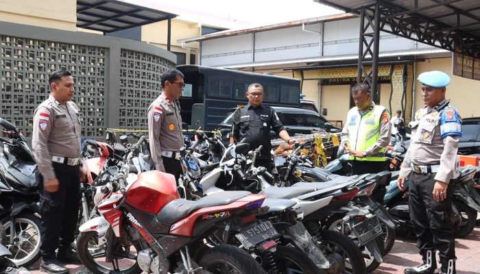 Satlantas Polresta Banda Aceh Sita 80 Sepeda Motor Berknalpot Brong Selama Juli 2026
