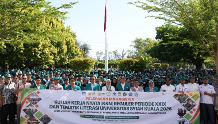 USK Lepas 2.124 Mahasiswa KKN, Fokus Perkuat Kapasitas Kebencanaan di Wilayah Pascabencana