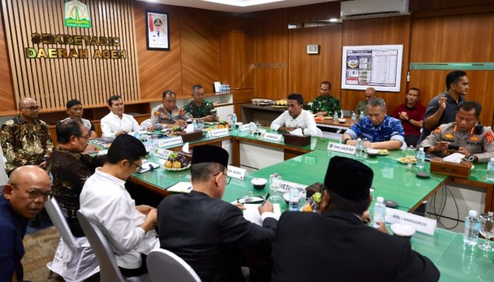 Rapat Forkompimda Aceh Bahas Dinamika Kerusuhan pada Hari Damai Aceh