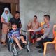 Kapolres Aceh Selatan Bantu Kursi Roda untuk Ikram, Anak Disabilitas di Sawang