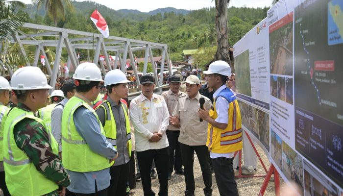 Didampingi Wagub Aceh, Wapres Tinjau Jembatan Lumut dan Jembatan Kendawi