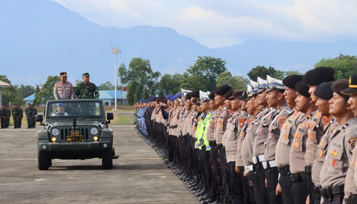 Kapolda Aceh dan Kasdam IM Pimpin Apel Gelar Pasukan, TNI-Polri dan Pemda Bersinergi Tangani Karhutla dan Amankan HDA