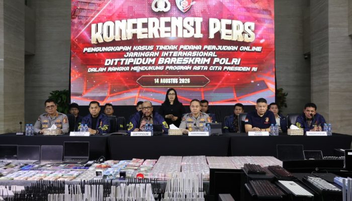Bareskrim Polri Ungkap Jaringan Judi Online Internasional, Transaksi Capai Rp890 Miliar