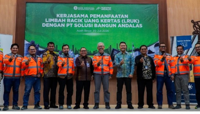 Bank Indonesia Perwakilan Aceh Gandeng Solusi Bangun Andalas Manfaatkan Limbah Uang Rupiah Jadi Bahan Bakar Alternatif