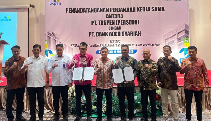Bank Aceh-TASPEN Perkuat Kerja Sama Pengelolaan Dana Pensiun