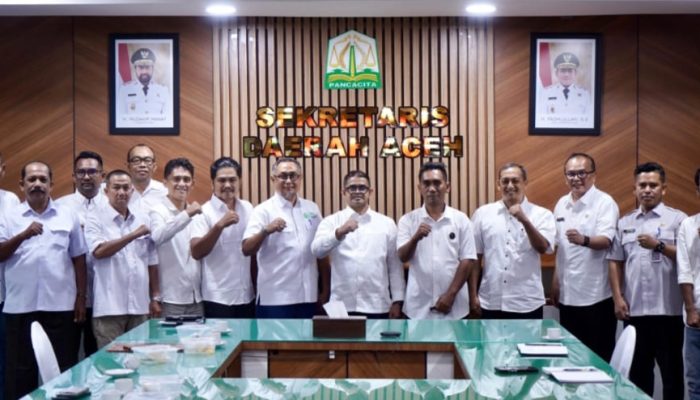 Plt Sekda Aceh Terima Audiensi Forum Pimred Multimedia Indonesia-Aceh