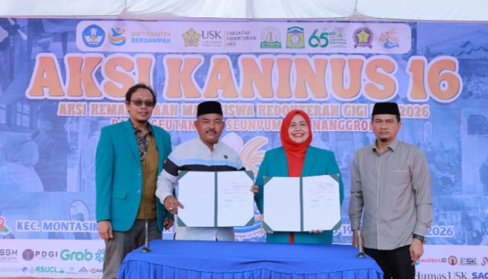 Hadiri Pembukaan Aksi Kaninus 16, Pemkab Aceh Besar Perkuat Kolaborasi Pelayanan Kesehatan Bersama FKG USK