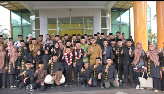 Pulang dari MTQ Nasional, Kafilah Aceh Disambut Pejabat Pemerintah Aceh