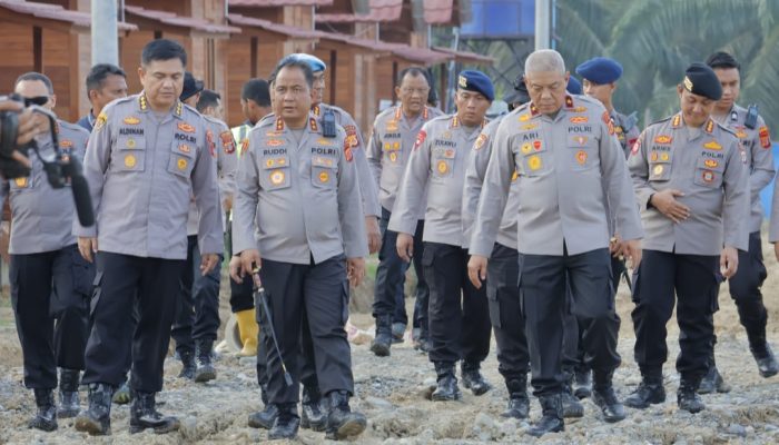 Kapolda Aceh Tinjau Progres Pembangunan Huntap Polri Presisi di Aceh Tamiang