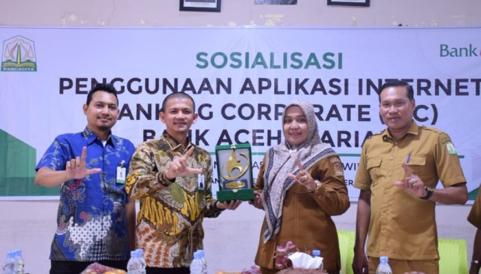 Bank Aceh Sosialisasikan Internet Banking Corporate kepada Satuan Pendidikan di Bireuen