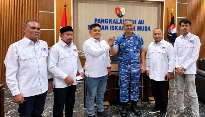 SMSI Aceh Besar Audiensi dengan Danlanud SIM, Sepakat Perkuat Sinergi dan Kolaborasi