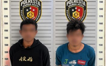 Jatanras Polresta Banda Aceh Tangkap Dua Terduga Pencuri Meteran Air, Akui Beraksi di 13 Lokasi