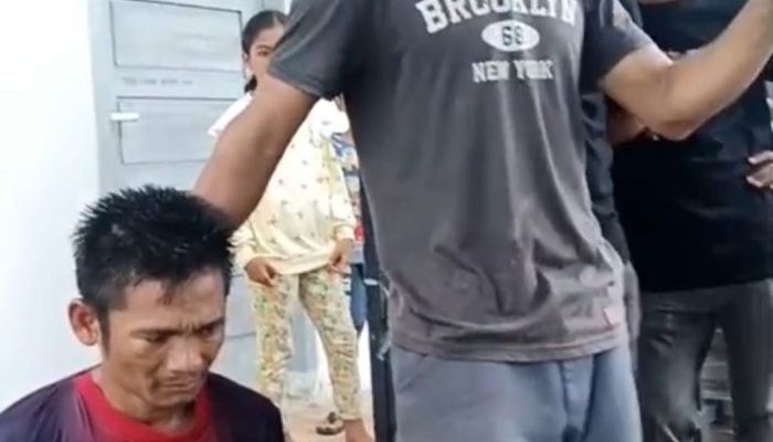 Warga Tangkap Terduga Pelaku Bongkar Pondok Kebun di Reukih Dayah Indrapuri