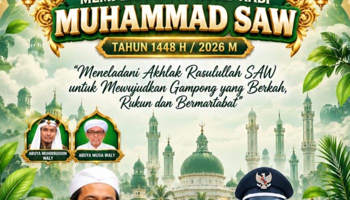 Maulid Nabi di Jruek Bak Kreh, Abuya Habibie Waly Jadi Penceramah