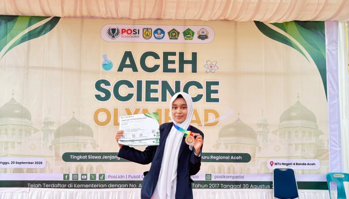 Empat Santri Ruhul Qur’ani Raih Medali Aceh Science Olympiade