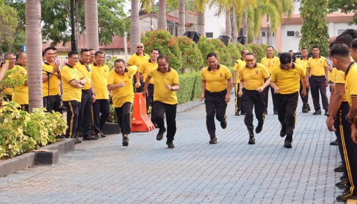 Kapolda Aceh Inisiasi Lomba Lari Antar-Satker, Olahraga Jumat Makin Semarak