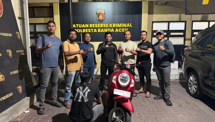 Pinjam Motor Alasan Ambil Paket, Pria di Aceh Besar Malah Gadaikan Honda Scoopy Milik Kawannya