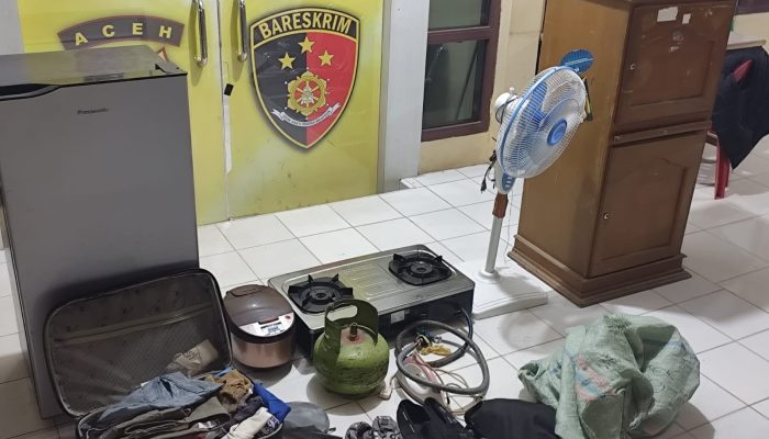 Diperiksa Polisi, Tersangka Pencurian di Baitussalam Akui Bobol Dua Rumah di Kajhu