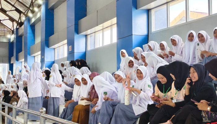 Ratusan Pelajar Aceh Besar Ramaikan Pembukaan Pra PORA Bola Voli di JSC Kota Jantho