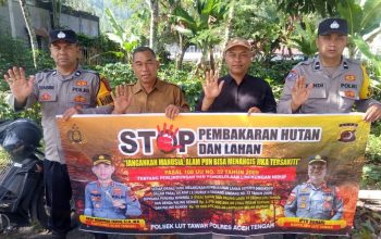 Polres Aceh Tengah Gencarkan Sosialisasi dan Pencegahan Karhutla