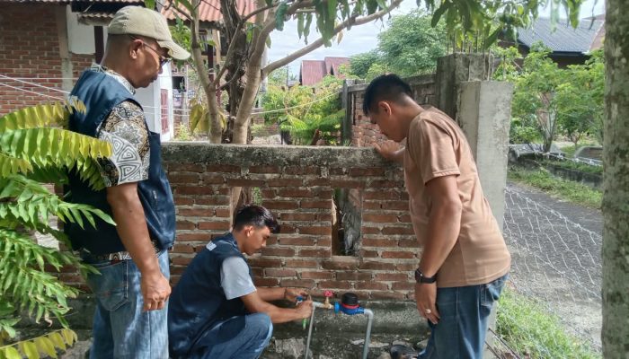 Tekan Tunggakan, PDAM Tirta Mountala Cabang Darul Imarah Turunkan Tim Penertiban
