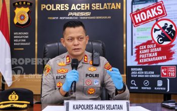Kapolres Pastikan Isu Pembegalan di Aceh Selatan Adalah Hoaks