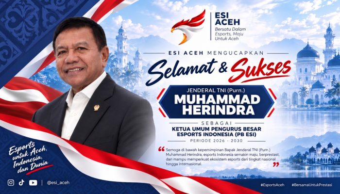 ESI Aceh Dukung Kepemimpinan Baru PB ESI Perkuat Prestasi dan Ekosistem Esports