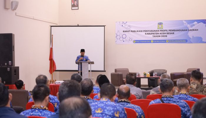 Wakil Bupati Aceh Besar Buka Rapat Publikasi Penyusunan Profil Pembangunan Daerah