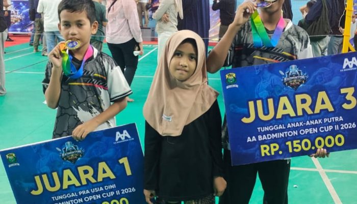 Gemilang! Dua Atlet PB Malaka Aceh Besar Raih Emas dan Perunggu di AA Badminton Open 2026