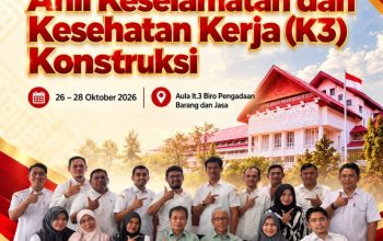 Perkuat Keselamatan Pekerjaan Konstruksi, Biro PBJ Aceh Gelar Bimtek dan Sertifikasi Ahli K3