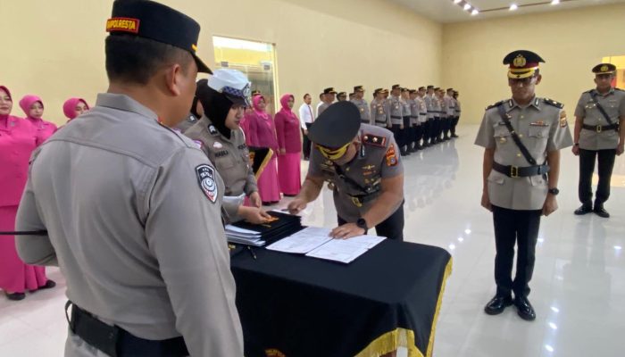 Polresta Banda Aceh Gelar Sertijab, Kompol Mawardi Resmi Jabat Kabag Ops