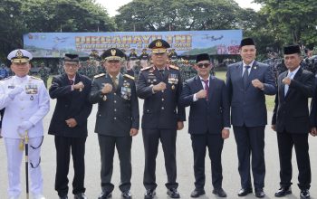 Wakapolda Aceh Hadiri Upacara Peringatan HUT ke-81 TNI, Perkuat Sinergi TNI-Polri