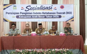 BPBD Aceh Besar Gelar Sosialisasi dan Persiapan Pengisian Indeks Ketahanan Tahun 2026