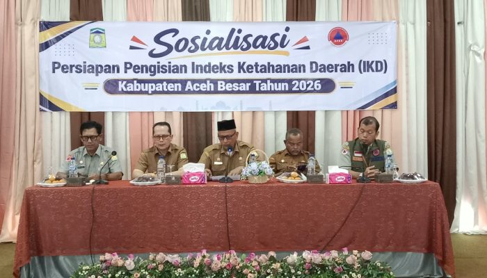 BPBD Aceh Besar Gelar Sosialisasi dan Persiapan Pengisian Indeks Ketahanan Tahun 2026